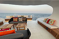 Yacht Bar and Seating Area in Cabo San Lucas