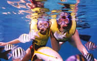 snorkeling; friends